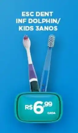 DB Supermercados Esc dent inf dolphin/ kids 3anos oferta