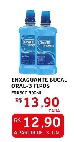 Enxaguante bucal oral-b tipos frasco