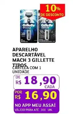 Assaí Atacadista Aparelho descartável mach 3 gillette tipos oferta