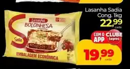 Lopes Supermercados Lasanha Sadia Cong. oferta