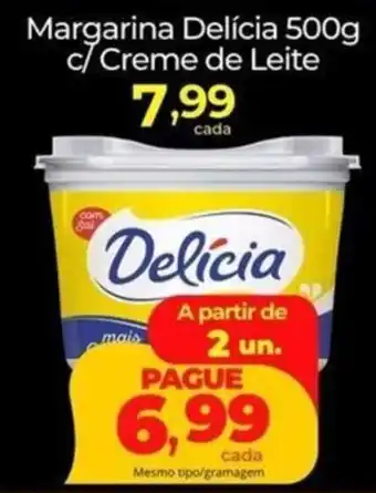 Lopes Supermercados Margarina Delícia c/ Creme de Leite oferta