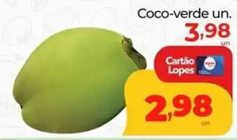 Lopes Supermercados Coco-verde un. oferta