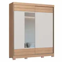 Benoit Roupeiro / Guarda-Roupa Castro Magno 0623A 2 Portas Deslizantes Com Espelho 222x183x55cm oferta