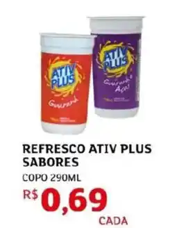 Assaí Atacadista Refresco ativ plus sabores oferta