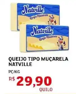 Assaí Atacadista Queijo tipo muçarela natville oferta