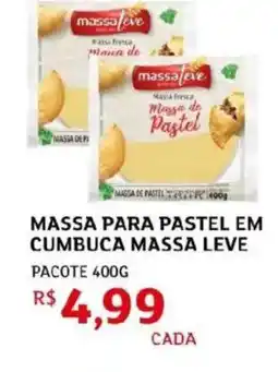 Assaí Atacadista Massa para pastel em cumbuca massa leve pacote oferta