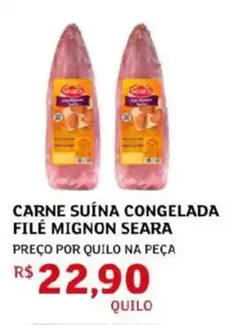 Assaí Atacadista Carne suína congelada filé mignon seara oferta
