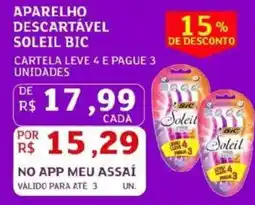 Assaí Atacadista Aparelho descartável soleil bic oferta
