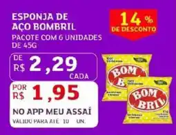 Assaí Atacadista Esponja de aço bombril oferta