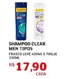 Assaí Atacadista Shampoo clear men tipos oferta