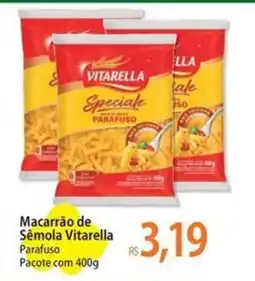 Atacadão Macarrão de Sêmola Vitarella Parafuso Pacote oferta
