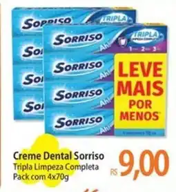 Atacadão Creme Dental Sorriso oferta