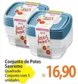 Atacadão Conjunto de Potes Sanremo oferta