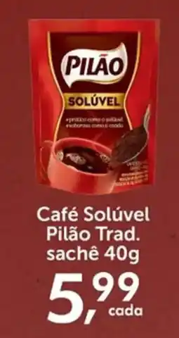 Rossi Supermercado Café Solúvel Pilão Trad. sachê oferta