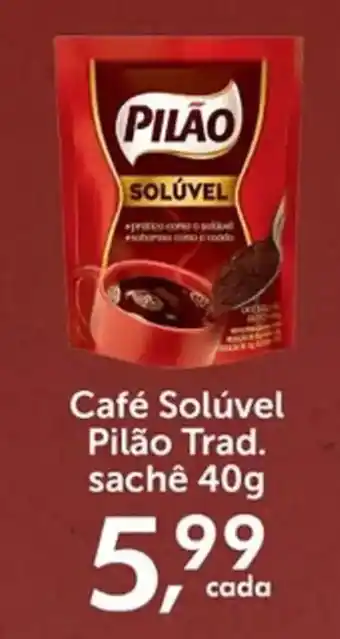 Rossi Supermercado Café Solúvel Pilão Trad. sachê oferta