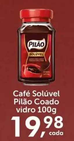Rossi Supermercado Café Solúvel Pilão Coado vidro oferta