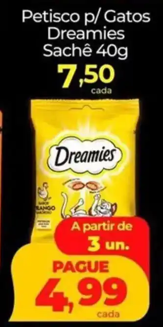Petisco p/ Gatos Dreamies Sachê