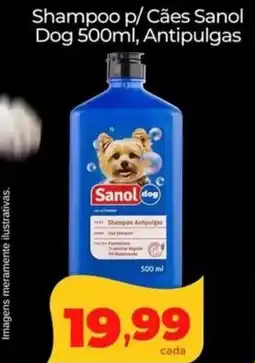 Lopes Supermercados Shampoo p/ Cães Sanol Dog Antipulgas oferta