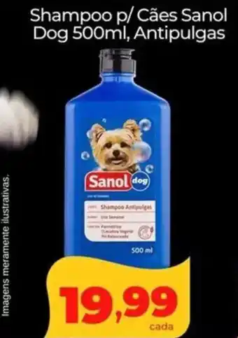 Lopes Supermercados Shampoo p/ Cães Sanol Dog Antipulgas oferta