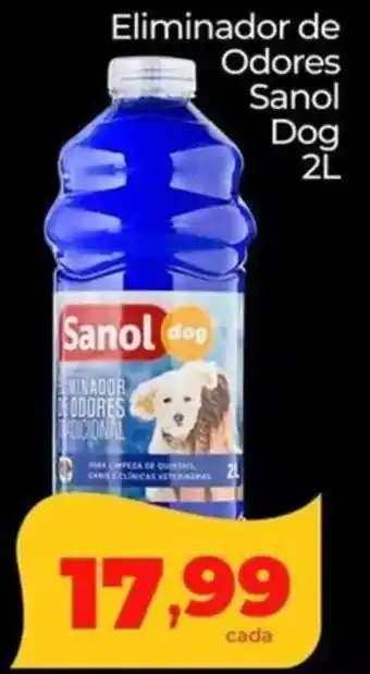 Lopes Supermercados Eliminador de Odores Sanol Dog oferta