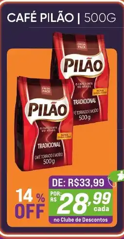 Pais e Filhos Supermercados CAFÉ PILÃO oferta