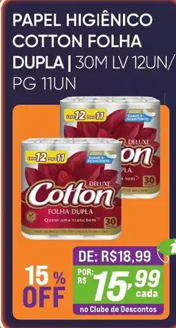 Pais e Filhos Supermercados Papel higiênico cotton folha dupla oferta