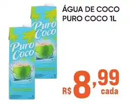 Pais e Filhos Supermercados Água de coco puro coco oferta