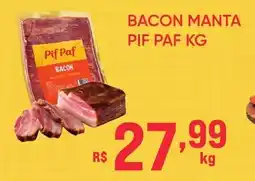Pais e Filhos Supermercados Bacon manta pif paf oferta