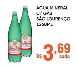Pais e Filhos Supermercados Água mineral c/ gás são lourenço oferta