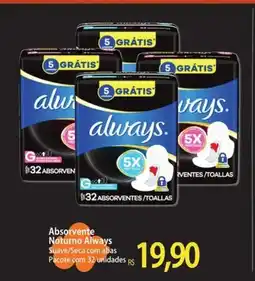 Atacadão Absorvente Noturno Always oferta