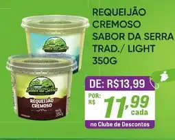 Pais e Filhos Supermercados Requeijão cremoso sabor da serra trad./ light oferta