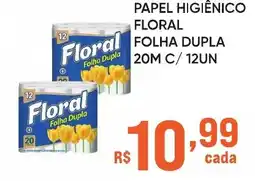 Pais e Filhos Supermercados Papel higiênico floral folha dupla 20m oferta