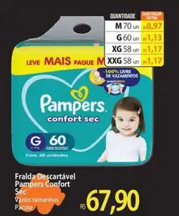 Atacadão Fralda Descartável Pampers Confort Sec oferta