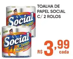 Pais e Filhos Supermercados Toalha de papel social c/ 2 rolos oferta