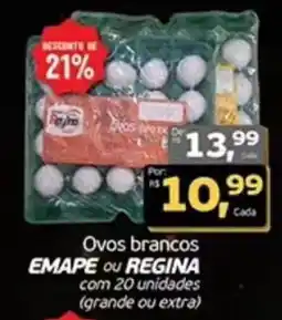 Cometa Supermercados Ovos brancos EMAPE ou REGINA oferta