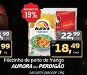 Cometa Supermercados Filezinho de peito de frango AURORA ou PERDIGÃO sassami pacote oferta