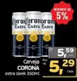 Cometa Supermercados Cerveja CORONA extra sleek oferta