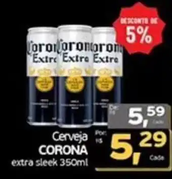 Cometa Supermercados Cerveja CORONA extra sleek oferta