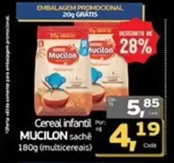 Cometa Supermercados Cereal infantil MUCILON Saché oferta