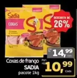 Cometa Supermercados Coxas de frango Sadia oferta