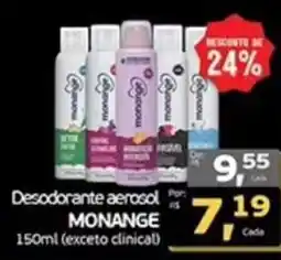 Cometa Supermercados Desodorante aerosol MONANGE oferta