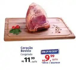 Supermercados Mateus Coração Bovino Congelado oferta