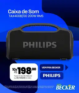 Lojas Becker Caixa de Som TAX400B/00 200W RMS oferta