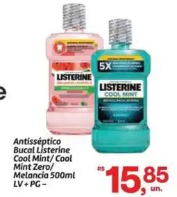 Fort Atacadista Antisséptico Bucal Listerine Cool Mint/Cool Mint Zero/ Melancia oferta