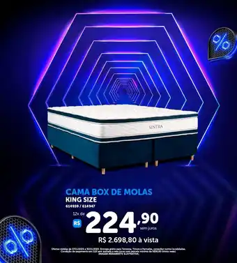 Cama box de molas king size