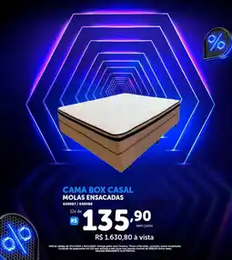 Lojas Pintos Cama box casal molas ensacadas oferta