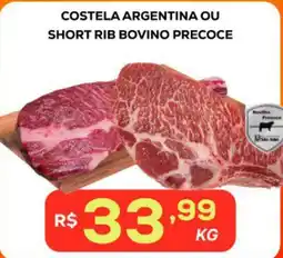 Belem Supermercados Costela argentina ou short rib bovino precoce oferta