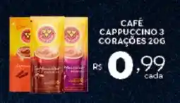Bahamas Supermercados Café cappuccino 3 corações oferta