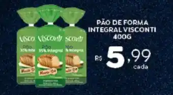 Bahamas Supermercados Pão de forma integral visconti oferta