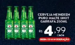 Bahamas Supermercados Cerveja heineken puro malte shot garrafa oferta